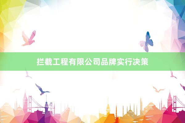 拦截工程有限公司品牌实行决策